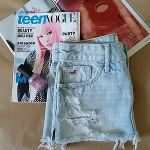 Hollister mini denim skirt